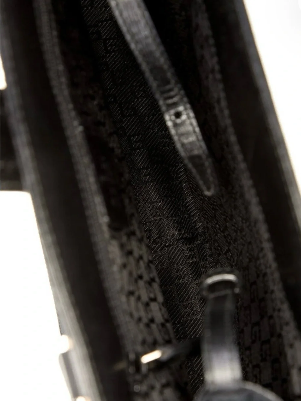 Gucci Black Satchel with Gold G-Buckle and Logo Pouch